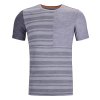 Pánské  Tričko Ortovox 185 Rock'N'Wool Short Sleeve Men's (Velikost L, Barva Arctic Grey)