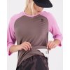 Merino triko MONS ROYALE TARN MERINO SHIFT RAGLAN 3/4 WMNS pop pink / iron (Velikost L)