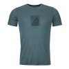 Pánské  Tričko Ortovox 120 Cool Tec Mtn Cut T-shirt Men's (Velikost XXL, Barva Dark Arctic Grey)