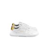 Barefoot tenisky Barebarics Zing - White & Gold - Leather