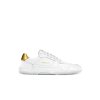 Barefoot tenisky Barebarics Zing - White & Gold - Leather