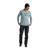 Pánské  Tričko Ortovox 150 Cool Mtn Silhouette Long Sleeve Men's (Velikost L, Barva Blue Note)