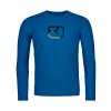 Pánské  Tričko Ortovox 150 Cool Mtn Silhouette Long Sleeve Men's (Velikost L, Barva Blue Note)