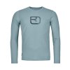 Pánské  Tričko Ortovox 150 Cool Mtn Silhouette Long Sleeve Men's (Velikost L, Barva Glacier Grey)