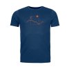 Pánské  Tričko Ortovox 150 Cool Peak Focus T-Shirt Men's (Velikost L, Barva Bristle Brown)