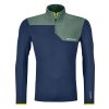 Ortovox Fleece Light Zip Neck Men's (Velikost S, Barva Deep Ocean)