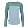 Dámské Tričko Ortovox 150 Cool Logo Long Sleeve Women's (Velikost XS, Barva Deep Ocean)
