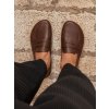 Barefoot mokasíny Be Lenka Buena - Dark Brown & Beige