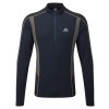 Pánské  Tričko Mountain Equipment Ignis Long Sleeve Zip T-shirt Men's (Velikost M, Barva Admiral/Atlantic)