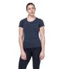 Dámské Tričko Mountain Equipment Groundup Stripe T-shirt Women's (Velikost L, Barva Cosmos Stripe)