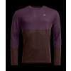 Pánské  Tričko Ortovox 185 Rock'N'Wool Long Sleeve Men's (Velikost L, Barva Dark Wild Berry)