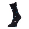 Unisex ponožky Silvini UA1643 Dogana (Velikost 34-35, Barva black-turquoise)