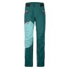 Dámské Kalhoty Ortovox W's Westalpen 3L Pants - zelené (Velikost S, Barva zelená)