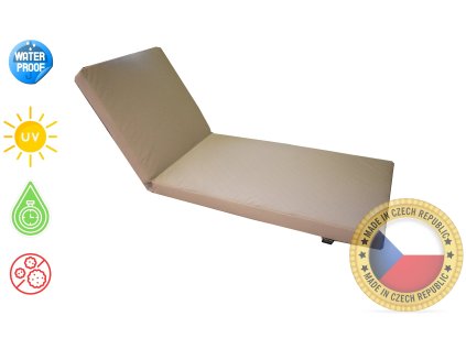 Polstr lehátko outdoor tm. béžová