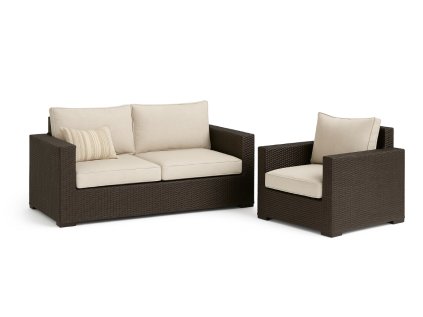 Polstry sedáky a polštáře ratanová sedačka 2+1 - zakázková výroba