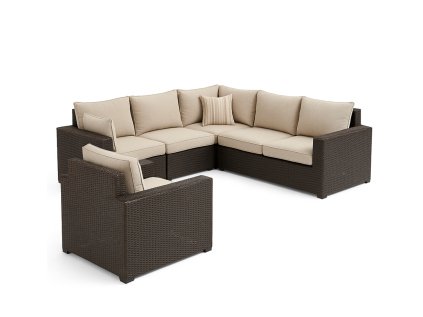 Polstr ratanová sedačka 6+1 - zakázková výroba