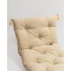 Luxusní mikroplyšový polstr krémový se střapci