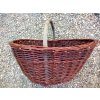 Košíky bramboráky pevné oválné s dřevěným uchem