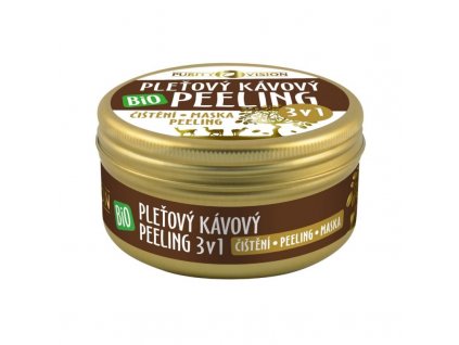 Purity vision BIO kávový pleťový peeling 3 v 1, 70g