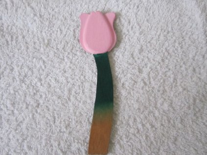 0008986 magnet tulipan se stonkem svetle ruzovy