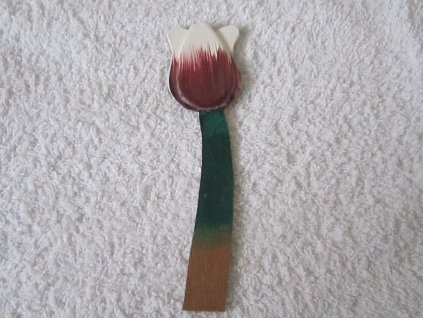 0008982 magnet tulipan se stonkem vinovo bily