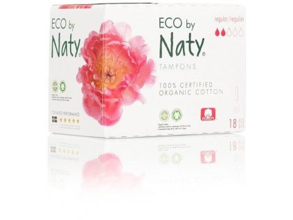 0005838 naty damske eco tampony regular 18 ks