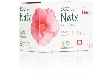 0005840 naty damske eco tampony super 18 ks