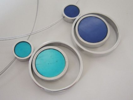 0003015 oboustranny nahrdelnik pendant tyrkys modra