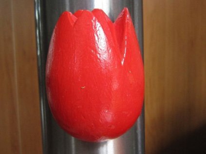 0000267 tulipan magnet cihlove cerveny