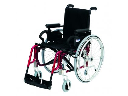 Invalidní vozík variabilní, Basic Light Plus - Red