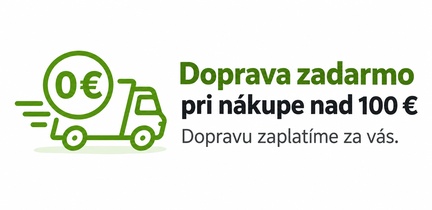 Pri objednávke nad 100€ máte dopravu zadarmo