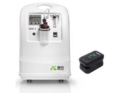 Set kyslikovy koncentrator a oxymeter
