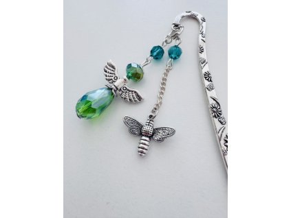 Záložka do knižky od Alice - Zelený anjel