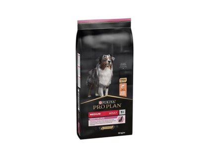 ProPlan MO Dog Adult Medium Sensitive Skin losos 14 kg