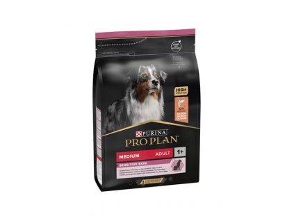 ProPlan MO Dog Adult Medium Sensitive Skin losos 3 kg