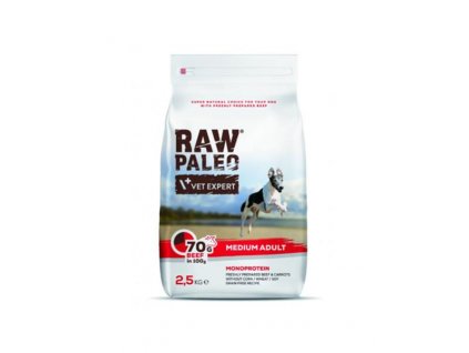 VetExpert Raw Paleo adult medium beef 2,5 kg