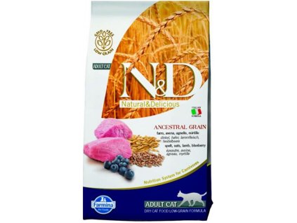 Farmina N&D cat LG adult lamb,spelt,oats&blueberry 1,5 kg