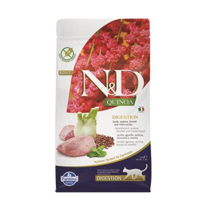 Farmina N&D cat GF QUINOA Digestion Lamb 1,5 kg