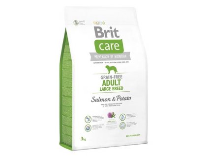 BRIT Care dog Grain free Adult Large Breed Salmon & Potato 3 kg