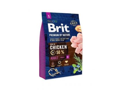 Brit Premium by Nature dog Adult S 1 kg