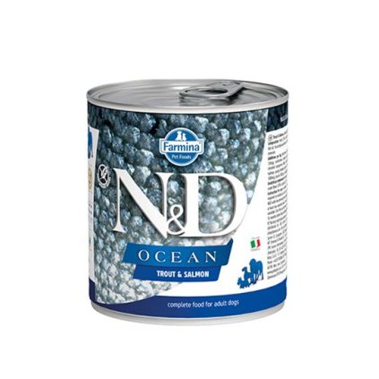 Farmina N&D dog OCEAN Trout & Salmon konzerva 285 g