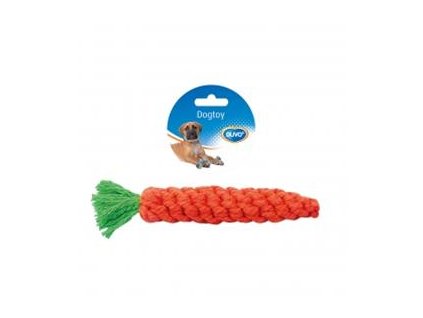 Hračka DUVO+ bavlnená mrkva oranžová 20 cm