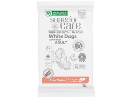 Pamlsok Natures P Superior Care white dog Clear Vision Grain free Salmon 110 g