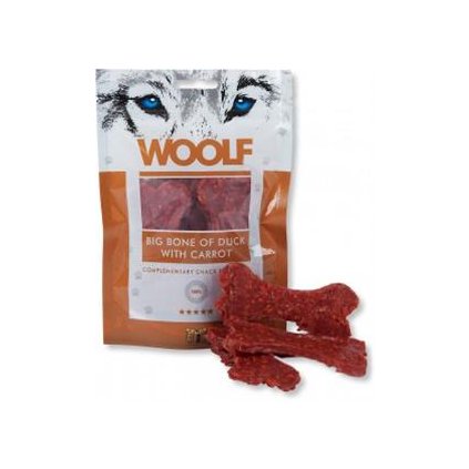 Pamlsok Woolf Dog Duck Bone Big & Carrot 100 g
