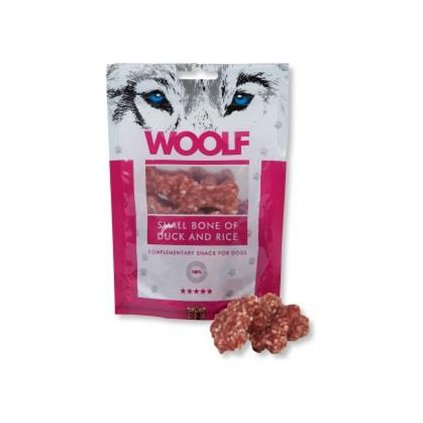 Pamlsok Woolf Dog Duck Bone Small & Rice 100 g