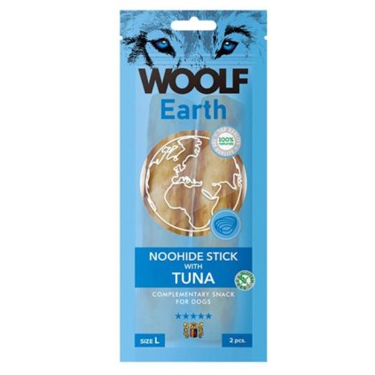 Pamlsok Woolf Dog Earth NOOHIDE L Sticks withTuna 85 g