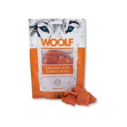 Pamlsok Woolf Dog Chicken & Carrot Bites 100 g
