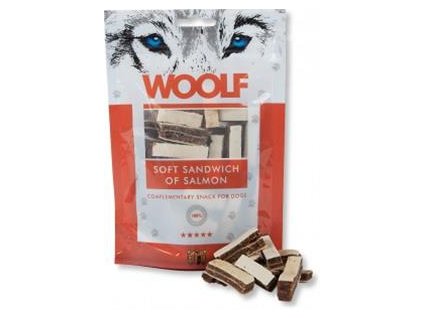 Pamlsok Woolf Dog Salmon Soft Sandwich 100 g