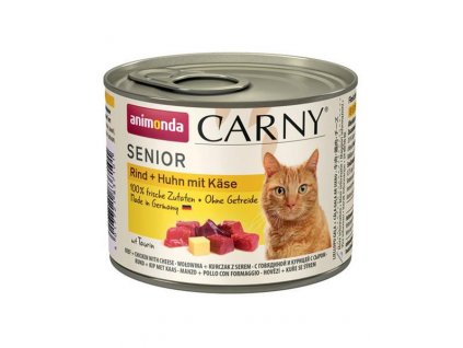 Animonda CARNY® cat Senior hovädzie,kura a syr bal. 6 x 200 g konzerva