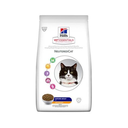 HILLS VE Feline Mature Adult Neutered Chicken 1,5 kg NEW